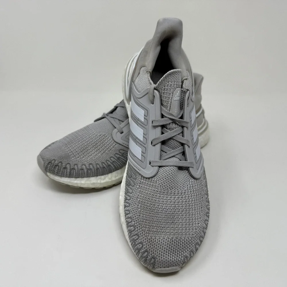 Adidas Ultraboost 20 Grey Silver‎ Primeblue Running Shoes Size Women's 8.5